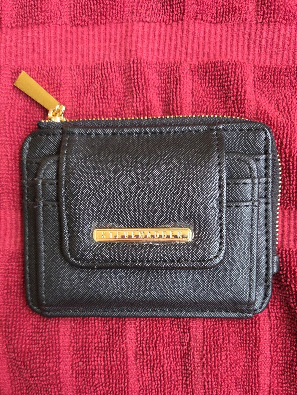 Black Steve Madden Card Case Wallet